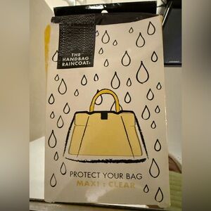 The Handbag Raincoat - Size: Maxi - Color: Clear - NWT - Still In Packaging